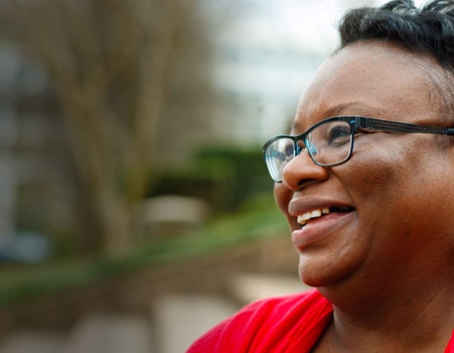 Two healthcare workers in full PPE